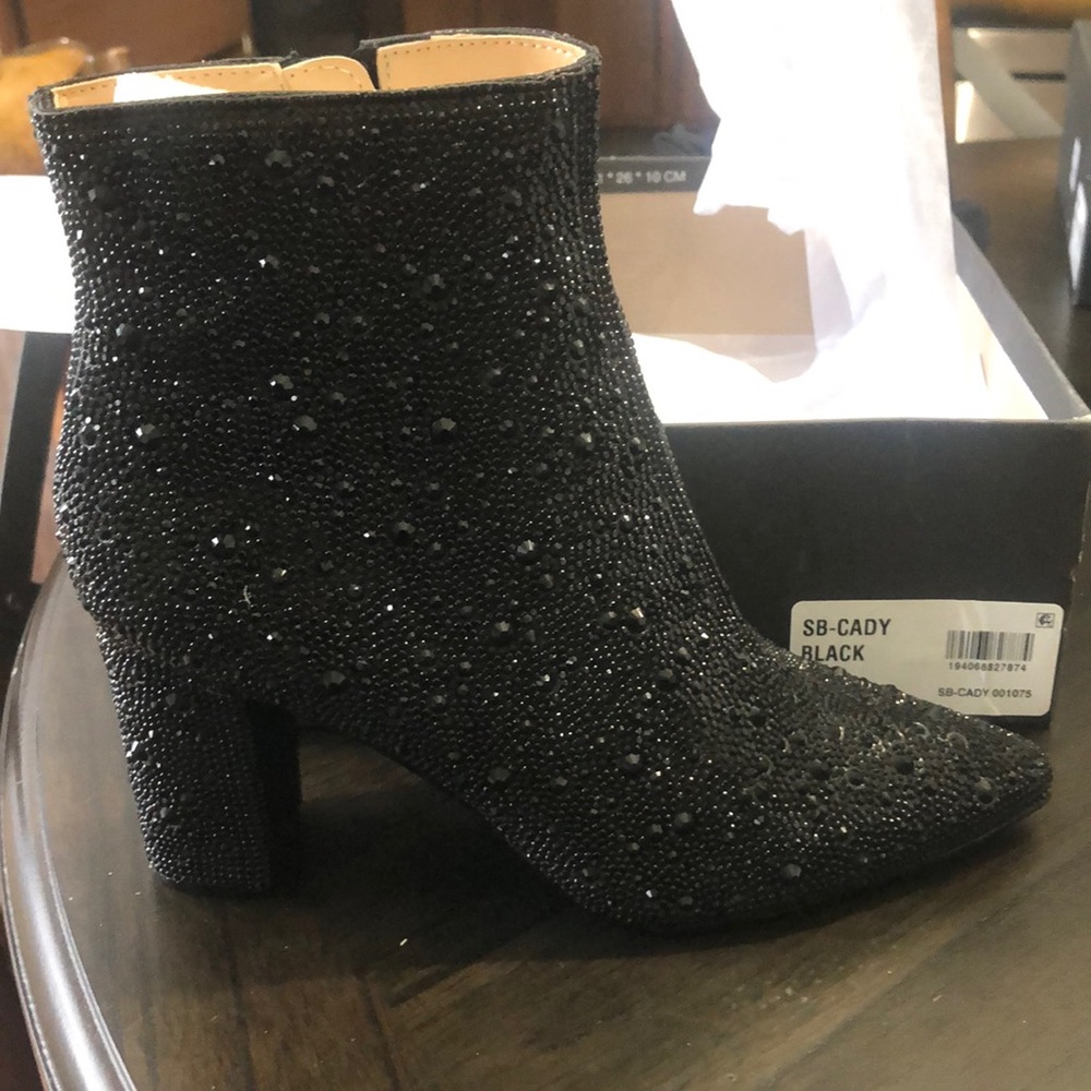 Betsy Johnson Rhinestone Boots